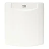 ABL 12V en TV wanduitvoerdoos wit