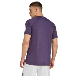 Adidas Club Climacool 3-Stripes tennisshirt heren  burgundy