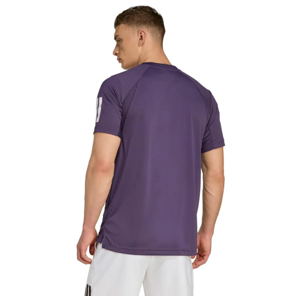 Adidas Club Climacool 3-Stripes tennisshirt heren burgundy
