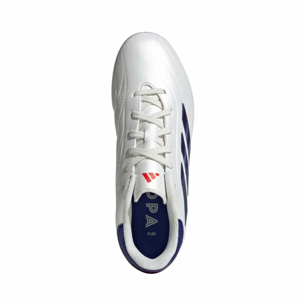 Adidas Copa Pure 2 League FG voetbalschoenen junior cloud white lucid blue solar red