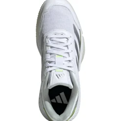 Adidas Courtquick padelschoenen dames cloud white silver metallic lucid lemon