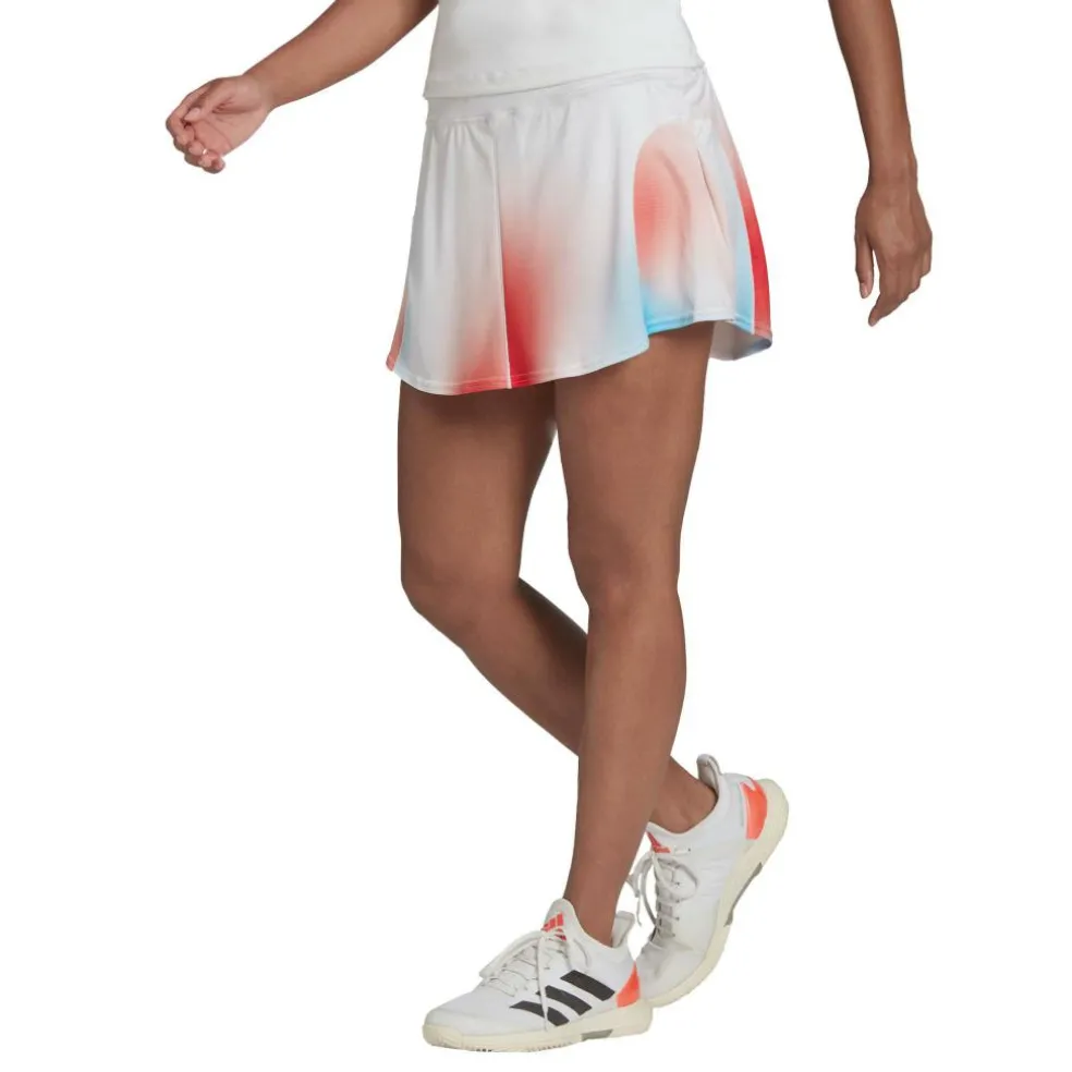 Adidas Mel Match tennisrokje dames white black vivid red