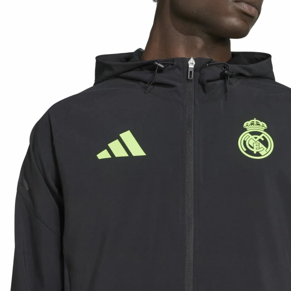 Adidas Real Madrid Tiro 25 Pro Vis Tech trainingsjack heren black