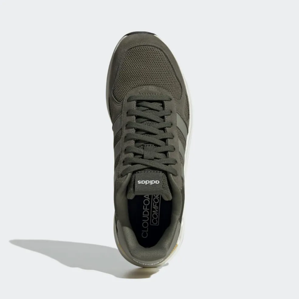Adidas Run 84 schoenen heren olive strata silver pebble