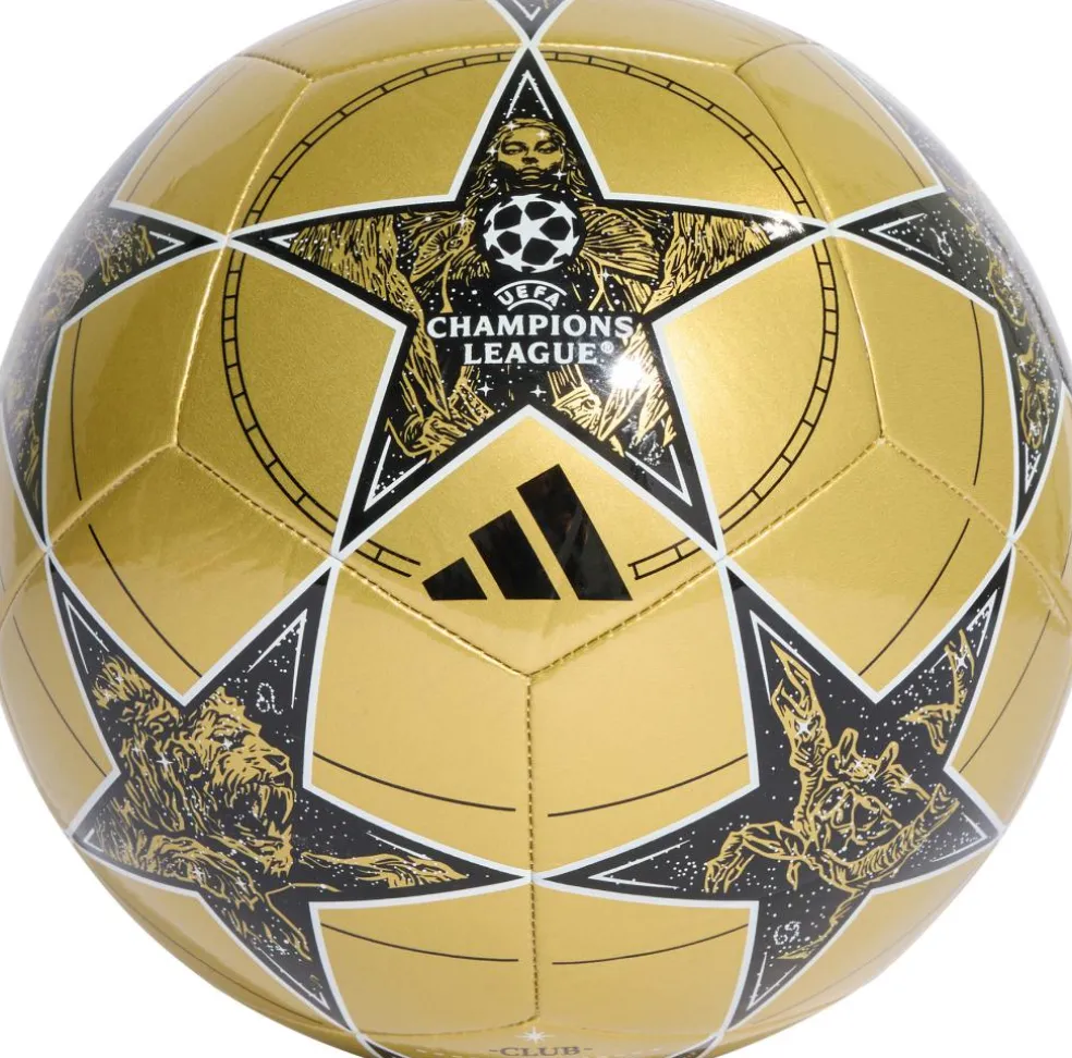 Adidas UCL Club League Stage voetbal gold metallic black white 25 - 26