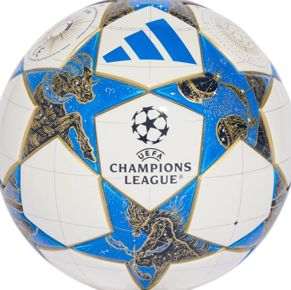 Adidas UCL League Stage Mini voetbal white dark blue multicolour gold metallic 25 - 26