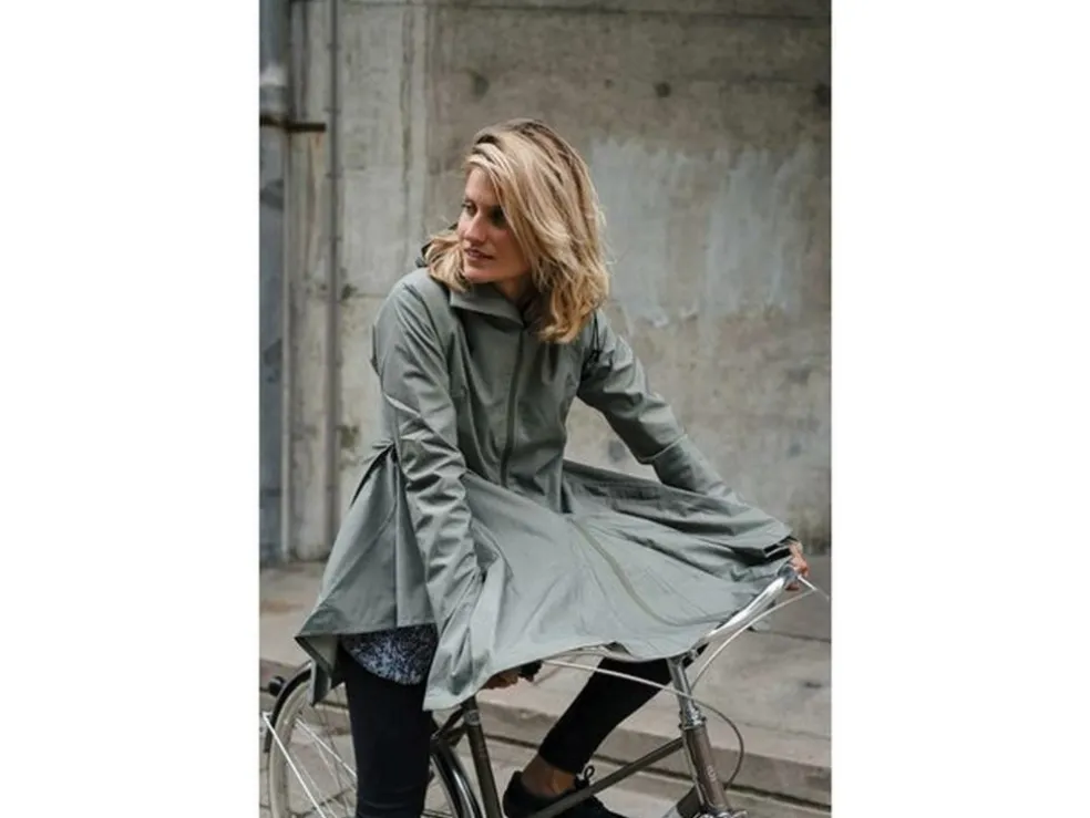 Agu Seq regenjas dames olive