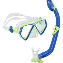 Aqua Lung Sport  Combo snorkelset junior light blue bright green