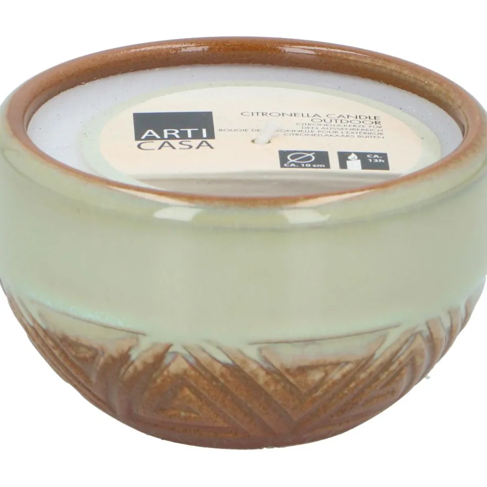 Arti Casa Citronella aztec pot kaars assorti