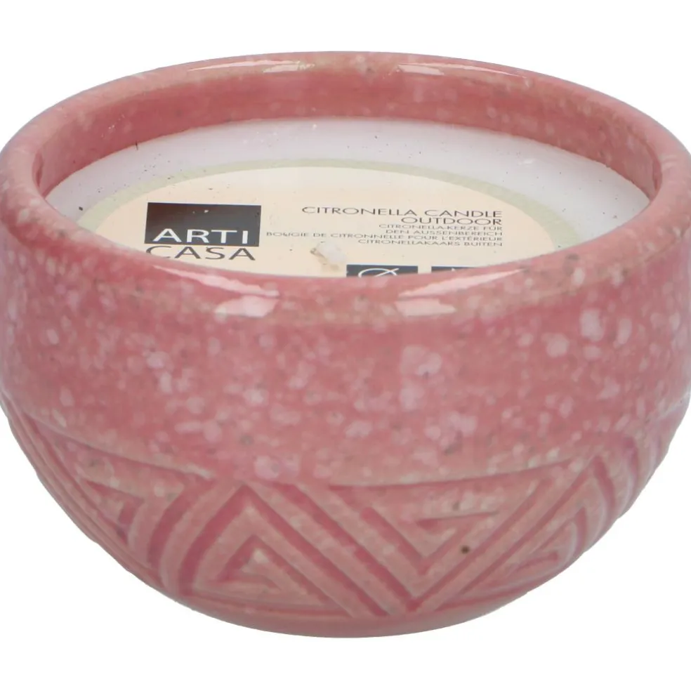 Arti Casa Citronella aztec pot kaars assorti