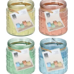 Arti Casa  Citronellakaars 4 kleuren assorti