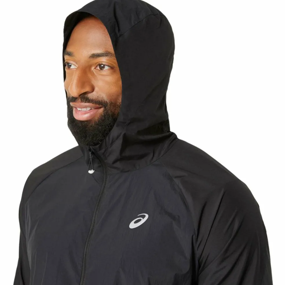 Asics Road Packable hardloopjack heren performance black