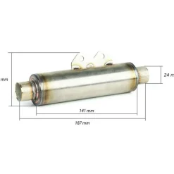 Autoterm Uitlaatdemper rond 24 mm
