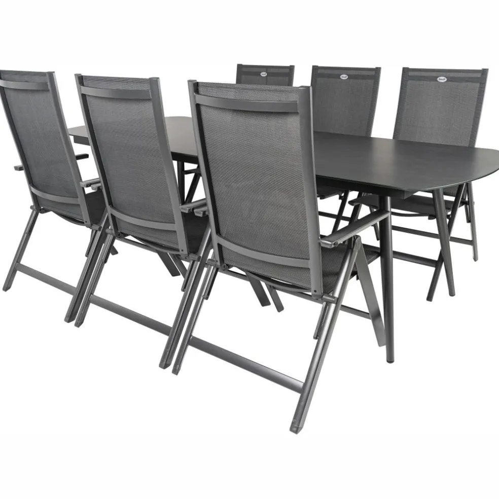 Bardani Olivia 240 x 100 cm Aruba 6 tuinset grey