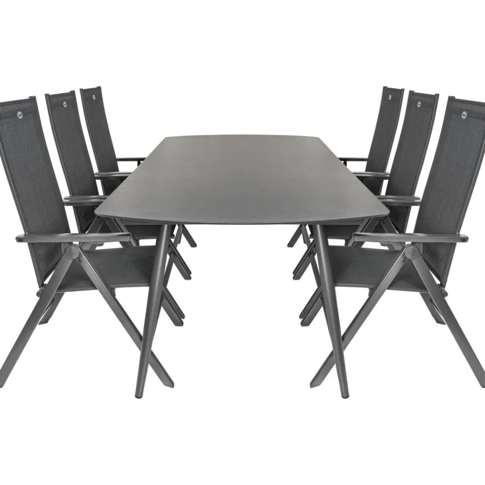 Bardani Olivia 240 x 100 cm Aruba 6 tuinset grey