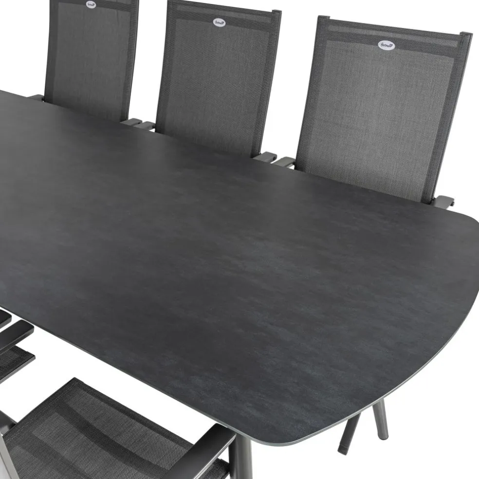 Bardani Olivia 240 x 100 cm Aruba 6 tuinset grey