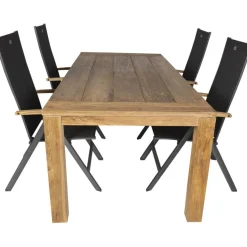 Bardani Roma 240 Aruba 4 tuinset verstelbaar teak antraciet teak