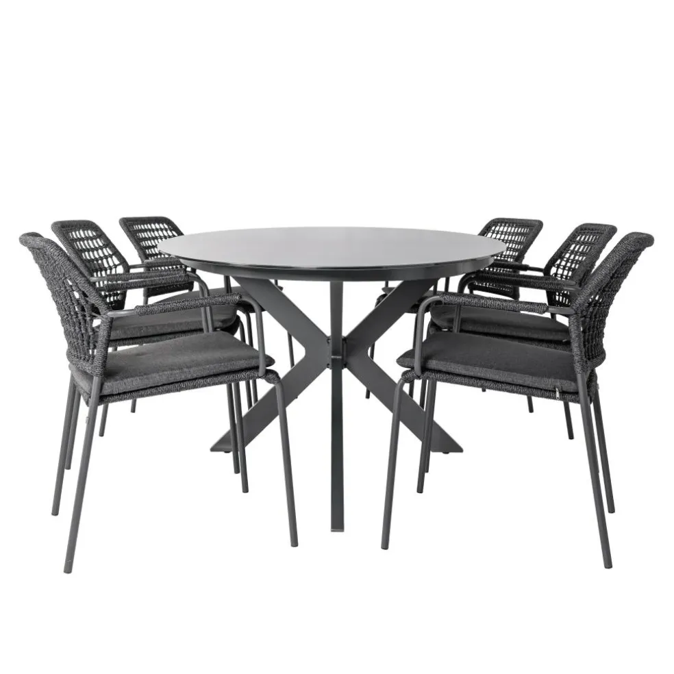 Bardani Varesse 240 x 108 cm Barista 6 tuinset antraciet