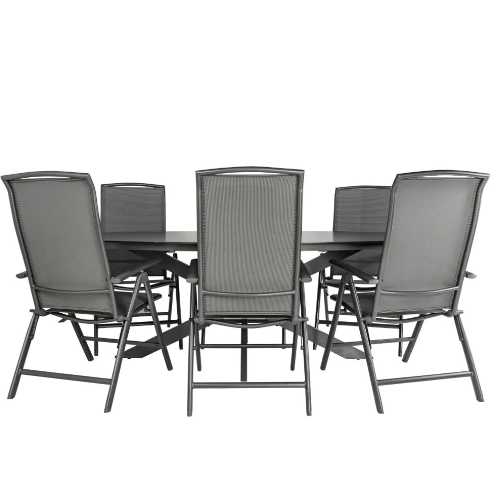 Bardani Varesse 240 x 108 cm Capri 6 tuinset antraciet
