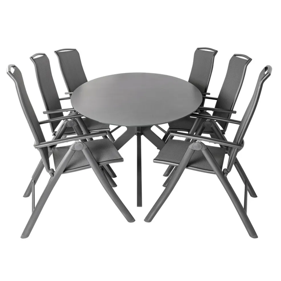 Bardani Varesse 240 x 108 cm Capri 6 tuinset antraciet
