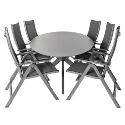 Bardani Varesse 240 x 108 cm Easy 6 tuinset antraciet