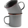 Barebones Emaille mok 473 ml grey 2-pack