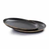 Barebones Emaille plat bord ø 280 mm charcoal 2-pack