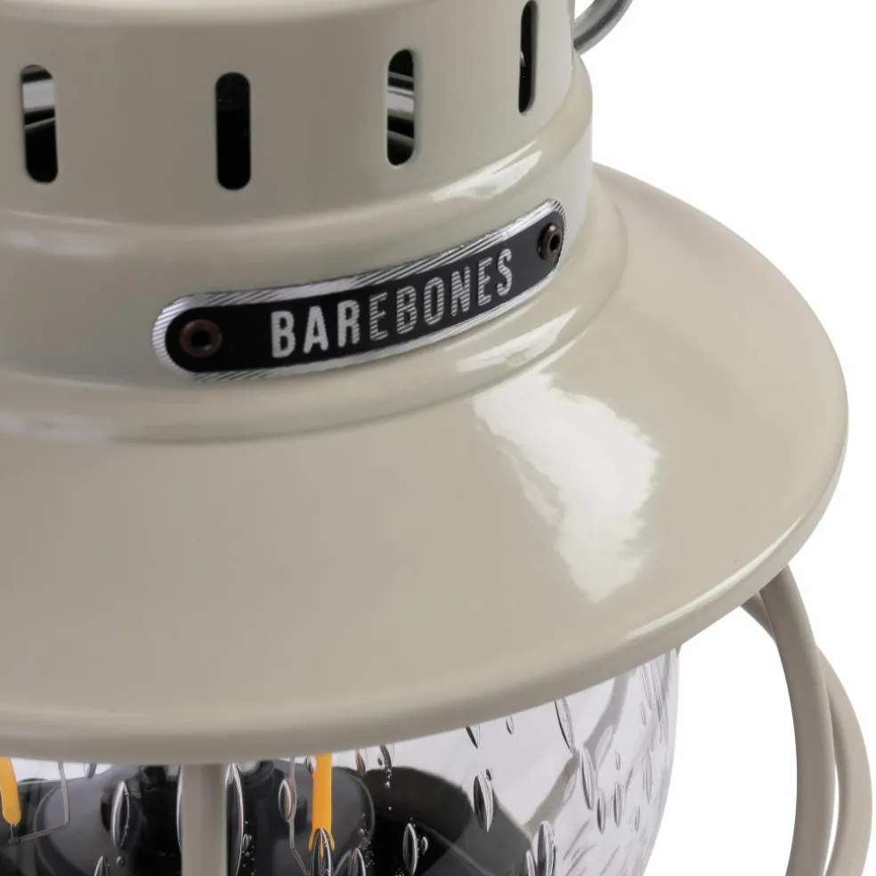 Barebones Railroad lantaarn vintage white