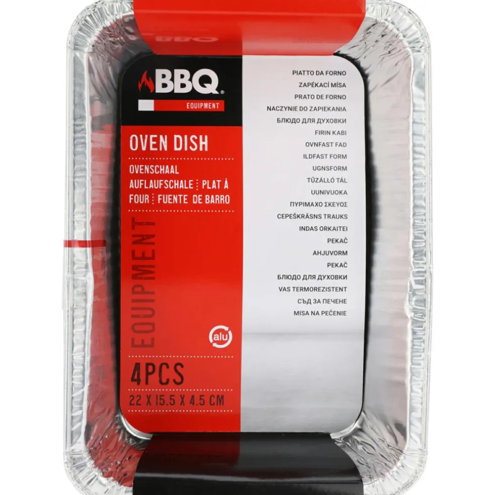 BBQ Aluminium bakken 4 stuks