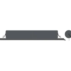 Bent XL Lounger loungekussen steel grey