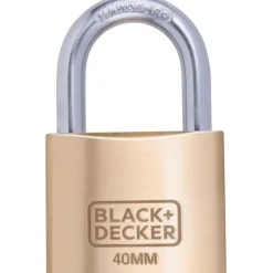 Black & Decker  Standaard hangslot messing 40 mm