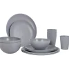 Bo-Camp Renew campingservies grey 16-delig