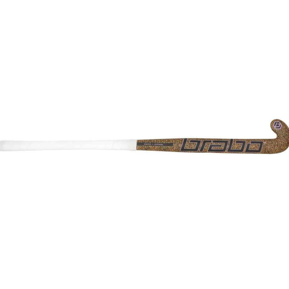 Brabo IT Pure Studio Leopard Classic Curve hockeystick junior soft pink - 36,5 inch