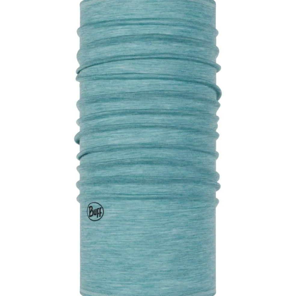 Buff Lightweight Merino Wool Tubular col solid pool