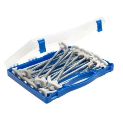 Campking Permafrost schroefharing kofferset 23 cm 18 stuks
