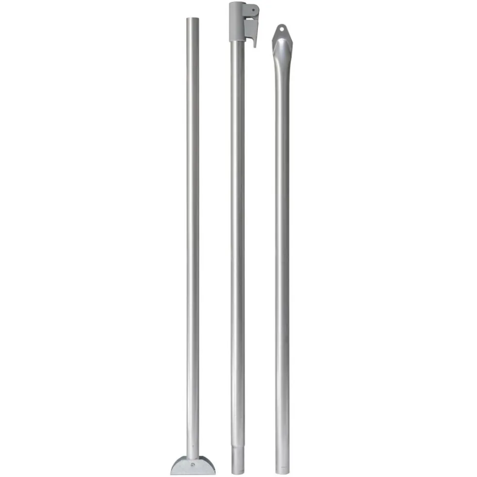 Campking Stormstok met voet aluminium 25 / 22 mm 180 - 260 cm QG