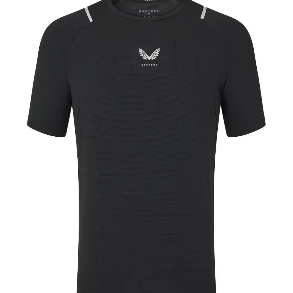 Castore shirt heren black silver reflective