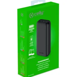 Celly 10.000 Mah powerbank zwart