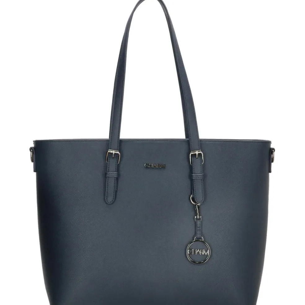Charm London Birmingham 15,6 inch laptop schoudertas blue