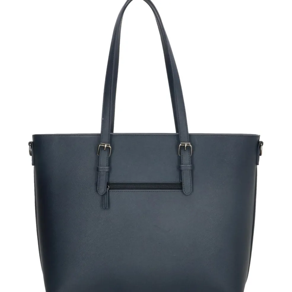 Charm London Birmingham 15,6 inch laptop schoudertas blue