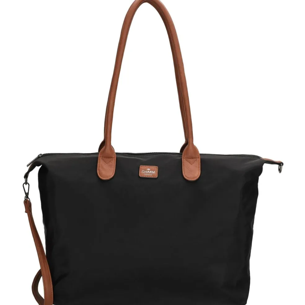 Charm London Buckingham 15,6 inch laptop schoudertas black