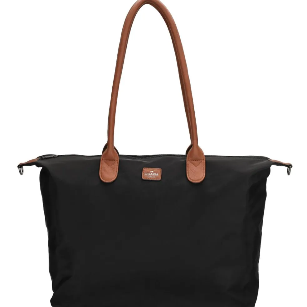 Charm London Buckingham 15,6 inch laptop schoudertas black