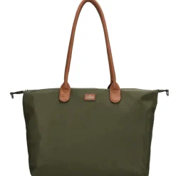Charm London  Buckingham 15,6 inch laptop schoudertas olive green