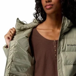 Columbia Harmony Falls Hooded Down outdoor jack dames  safari