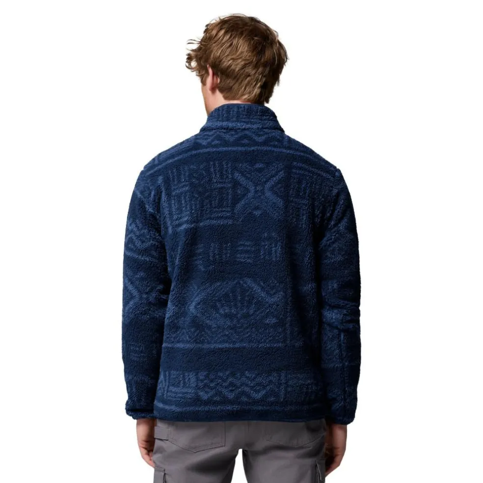 Columbia Rugged Ridge High Pile Half Zip sweater heren coll navy deschutes day