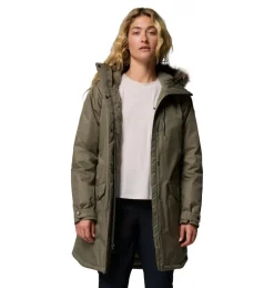 Columbia Suttle Mountain parka outdoor jack dames stone green