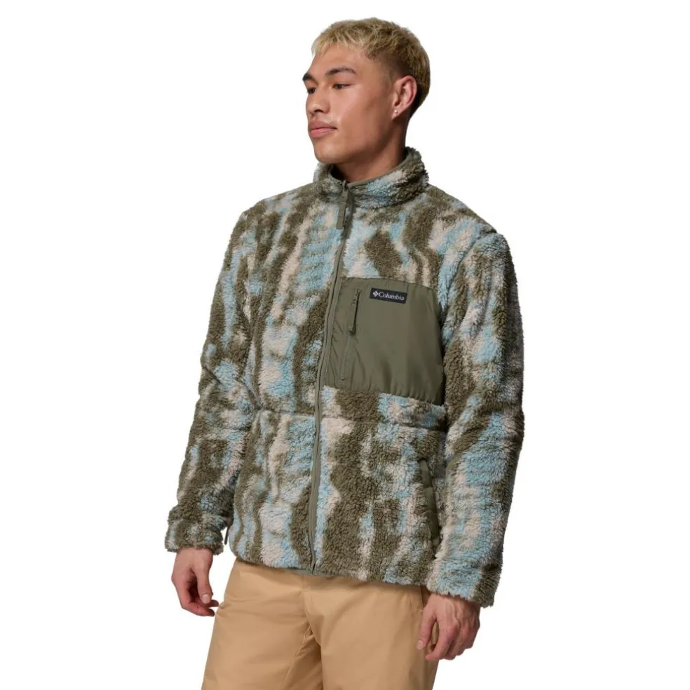 Columbia Winter Pass Reversible fleece vest heren stone green tracks
