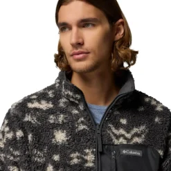 Columbia Winter Pass Reversible fleece vest heren shark peaked tonal