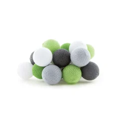 Cotton Ball Lights  Outdoor extension kit lichtsnoer glamping green