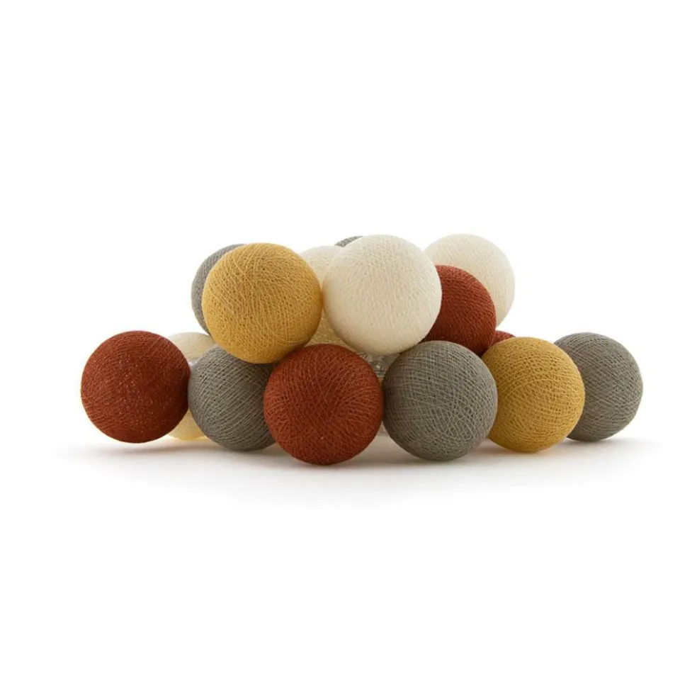 Cotton Ball Lights Outdoor lichtsnoer glamping copper